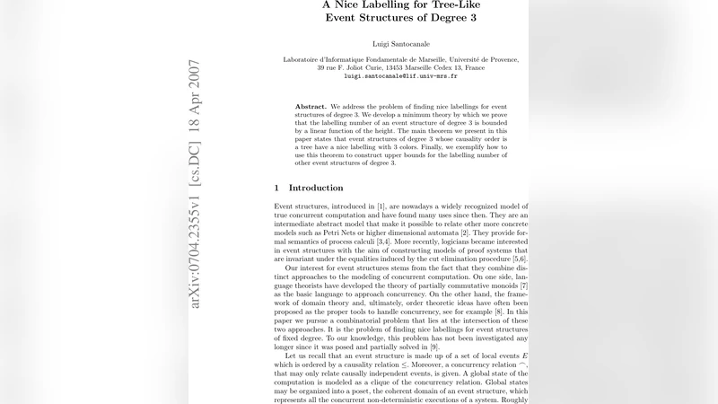 트리 구조 이벤트 구조의 3색 라벨링