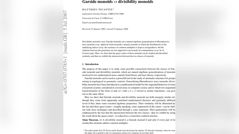 가스드 모노이드와 나눔 모노이드의 교차점: 준중심과 로컬 델타 분석