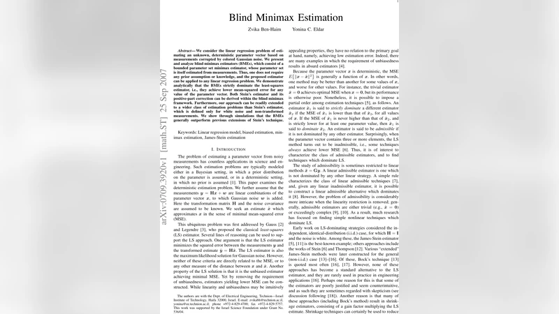 블라인드 최소극대 추정