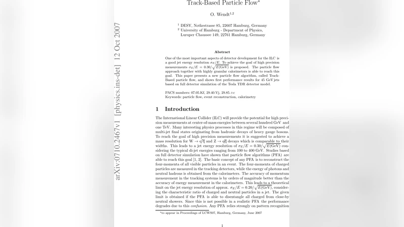 트랙 기반 입자 흐름 알고리즘