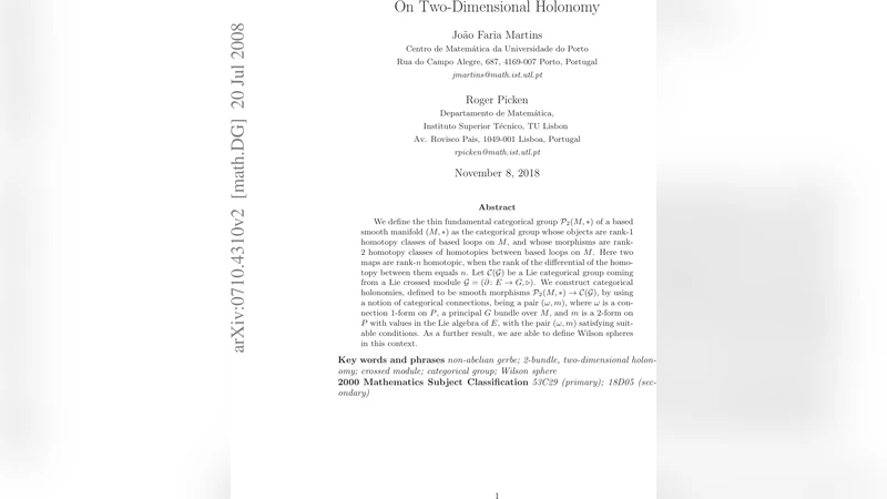 두 차원 홀로니의 새로운 접근