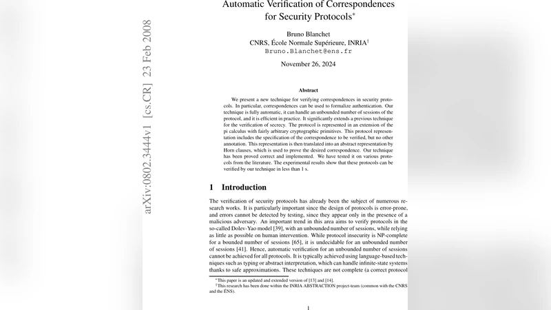 자동 대응 검증을 통한 보안 프로토콜 인증 검증