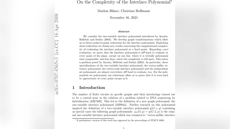 인터레이스 다항식 복잡도 전격 분석