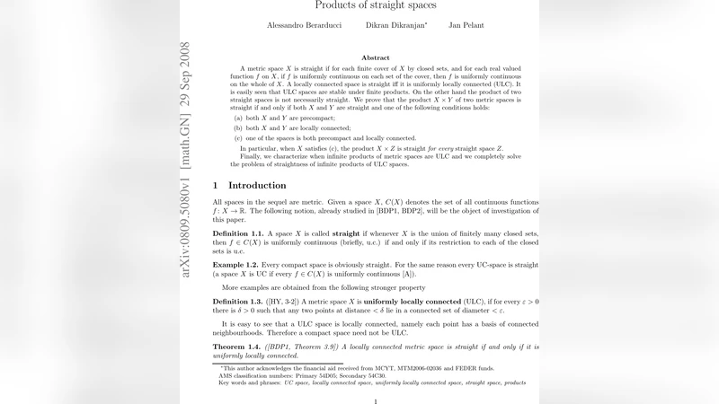 직선성 공간의 곱과 무한 직선성