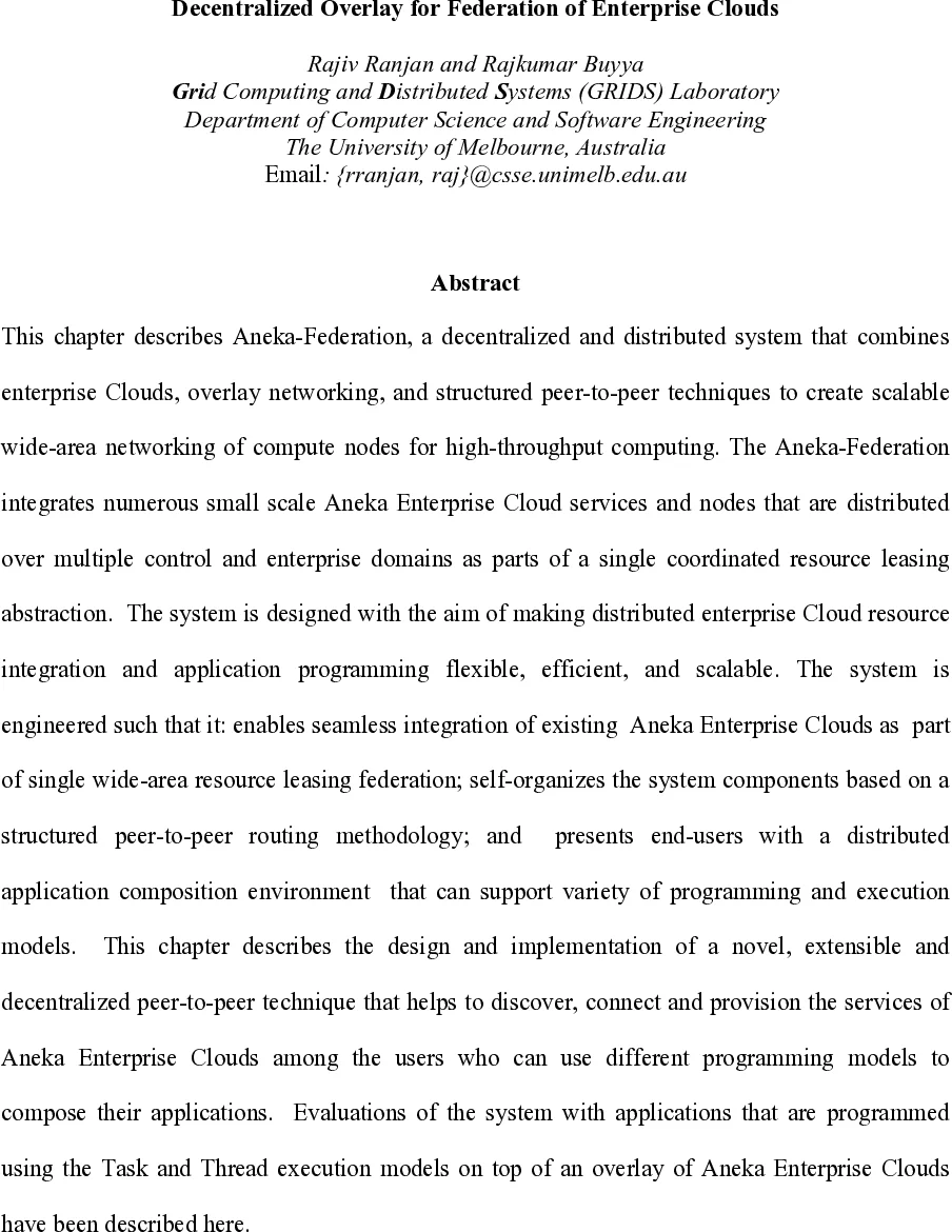 분산형 엔터프라이즈 클라우드 연합