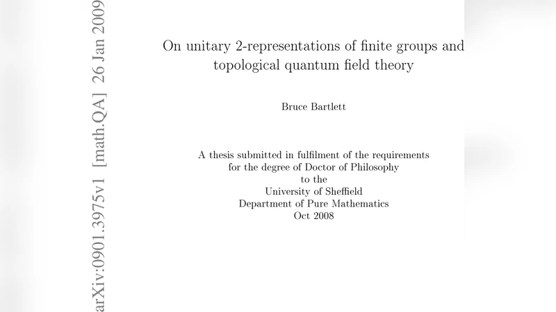 단위 2표현과 탑로지 양자장 이론의 새로운 연결