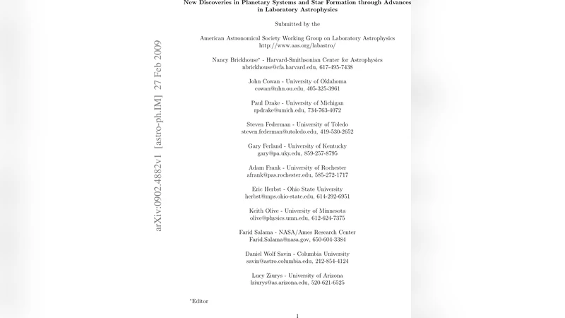 실험실 천체물리학이 열어가는 행성계와 별 형성의 새로운 지평