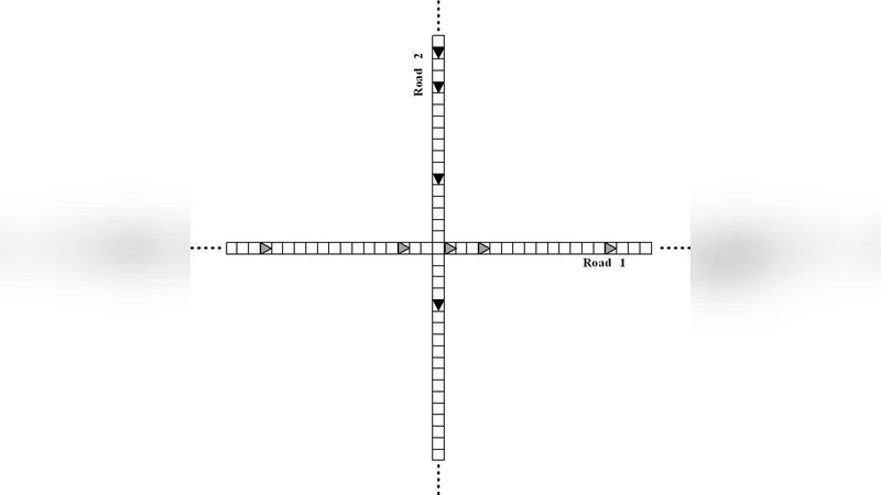 신호등 확률을 도입한 교차로 차량 흐름 모델