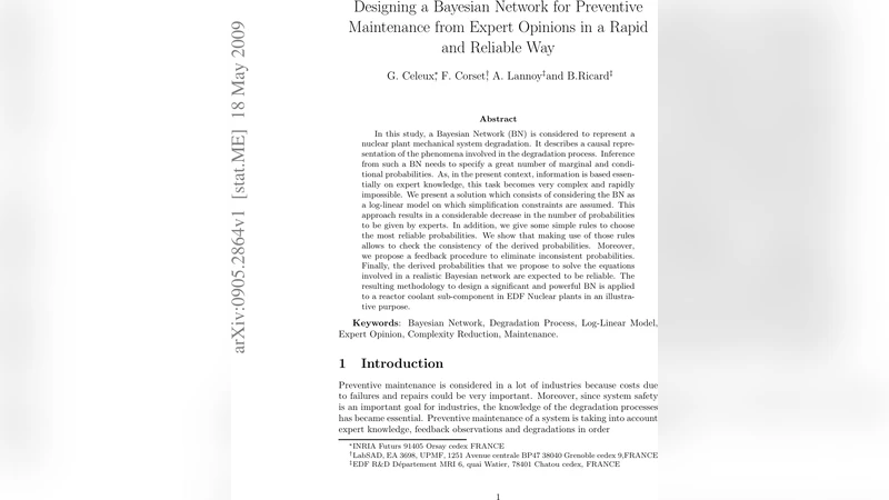 전문가 의견 기반 예방 정비 베이지안 네트워크 설계 방법