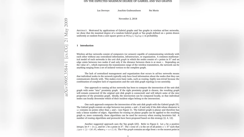 무작위 가브리엘·야오 그래프의 최대 차수 성장 분석