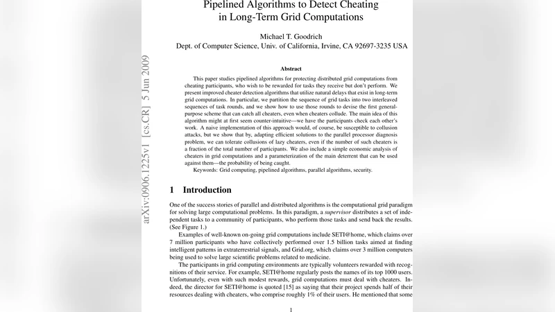 그리드 연산 부정행위 탐지를 위한 파이프라인 알고리즘