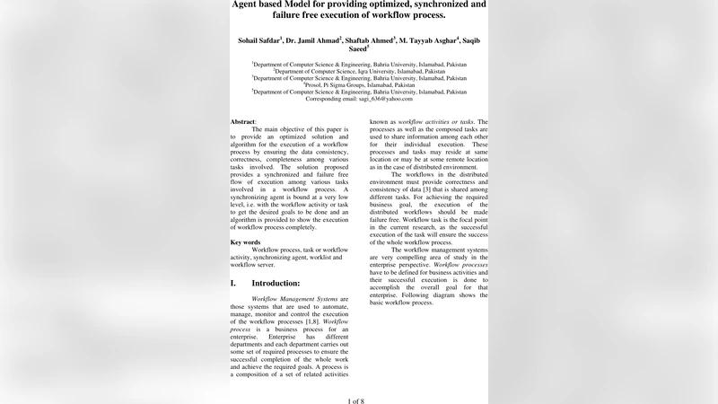 워크플로우 실행 최적화와 동기화 에이전트 모델