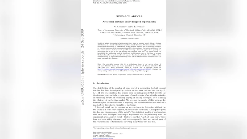 축구 경기 실험 최강 팀 승리 확률