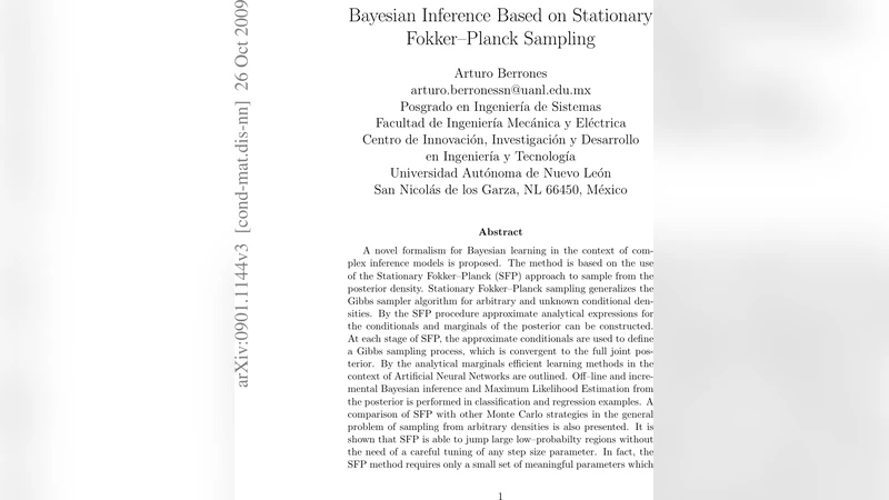 정상 상태 포커 플랑크 샘플링을 이용한 베이지안 추론