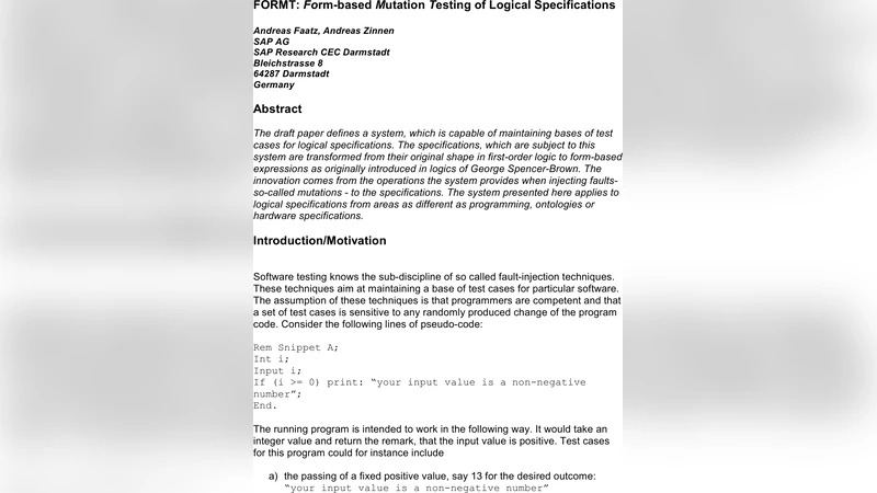 형식 기반 변이 테스트를 통한 논리 명세 검증 시스템