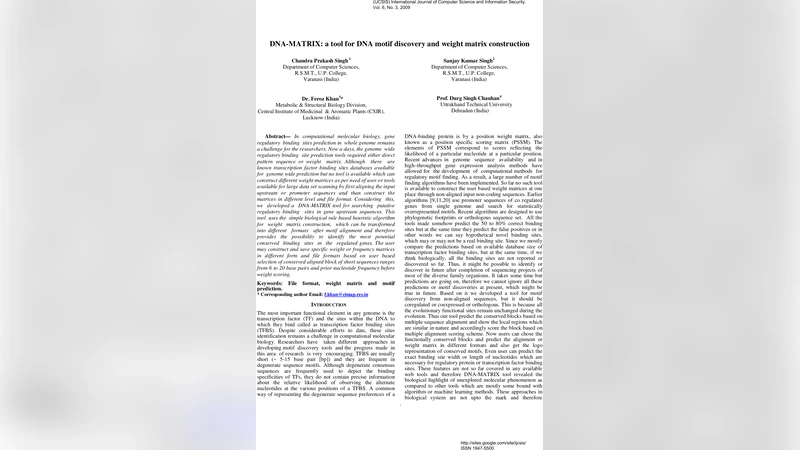 DNA 매트릭스 맞춤형 전사인자 결합부위 탐색 및 가중치 행렬 생성 도구