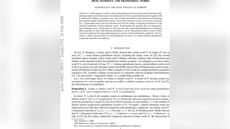 풍부함·스투르미안·트라페지오드 단어의 삼위일체