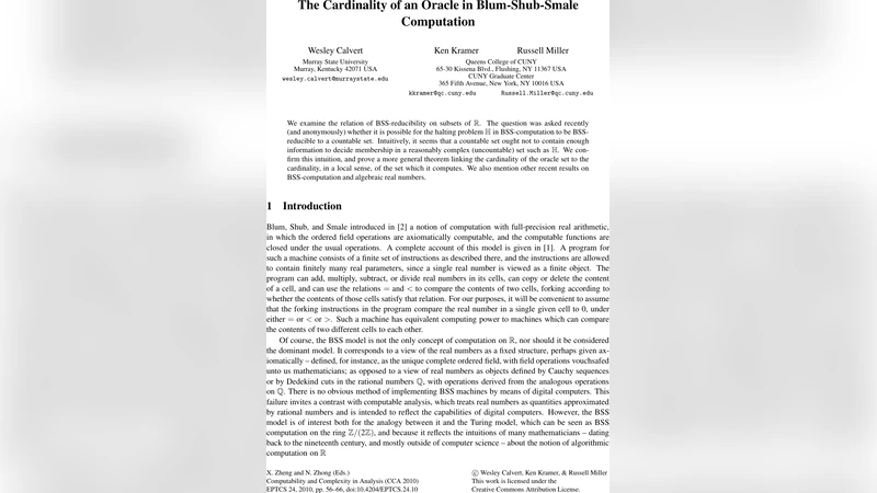BSS 연산에서 오라클 크기의 한계