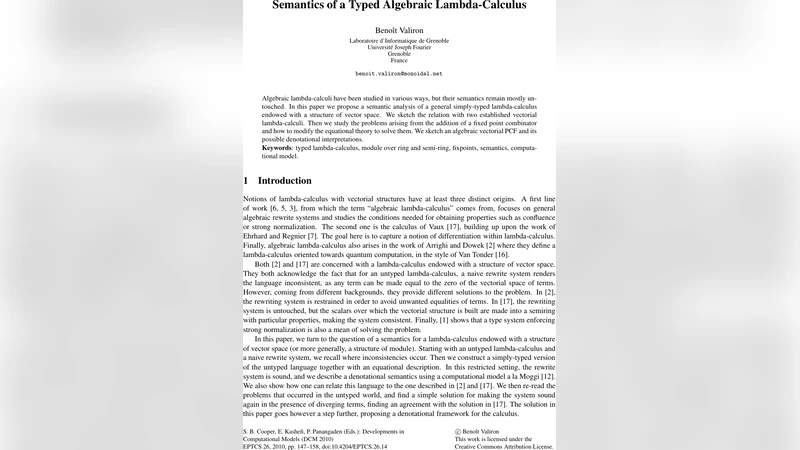 타입이 부여된 대수적 람다 계산의 의미론