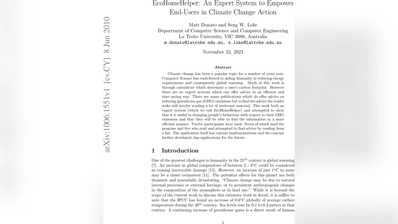에코홈헬퍼 기후변화 행동촉진 사용자 맞춤형 전문가 시스템