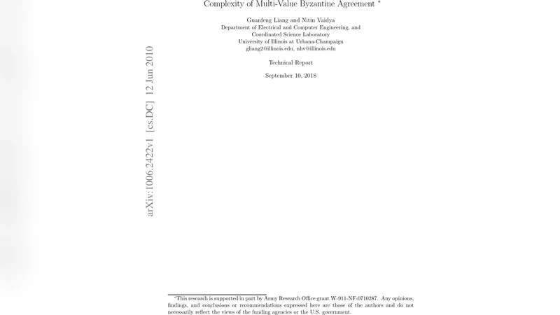 다중값 비잔틴 합의를 위한 선형 비트 복잡도 알고리즘