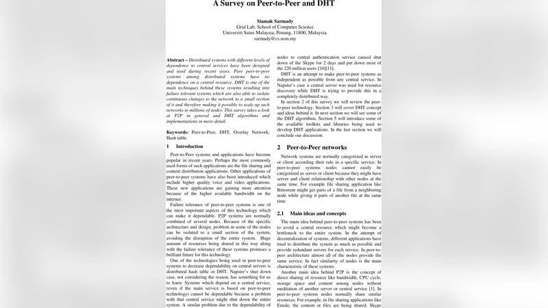 피어투피어와 DHT 최신 동향 조사