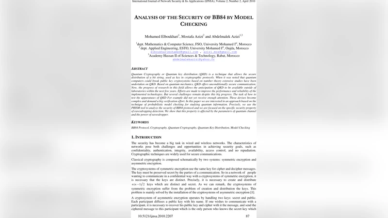 BB84 보안 분석: 확률 모델 검증을 통한 이중탐지 연구