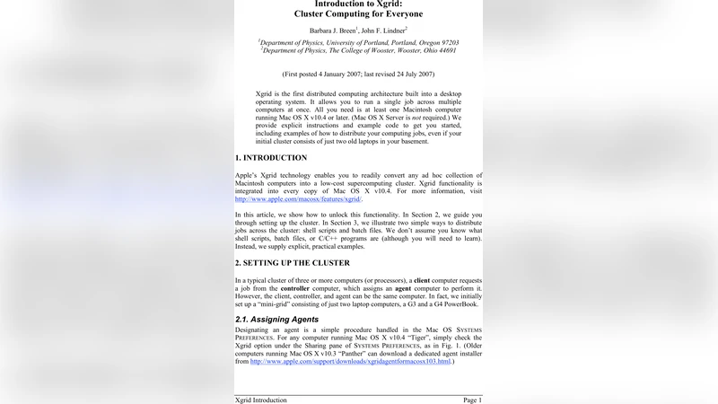 모두를 위한 Xgrid 입문