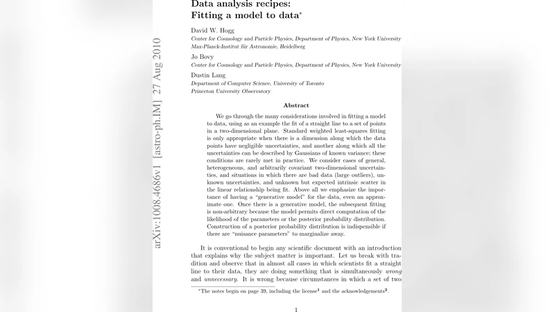 데이터에 최적화된 선형 피팅 전략과 실용적 구현