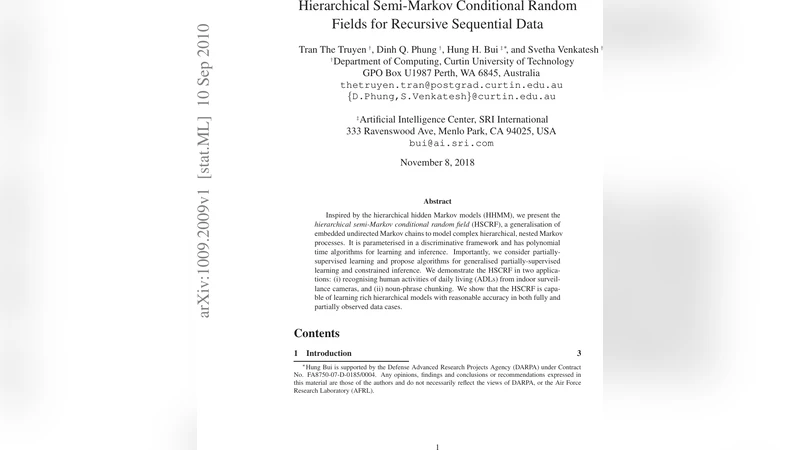 계층적 반마르코프 조건부 랜덤 필드