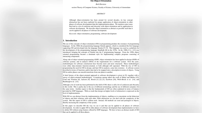 객체지향의 본질과 전 단계 적용 방안