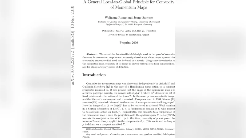 동적 모멘텀 사상의 지역‑전역 원리 일반화와 볼록성 연구