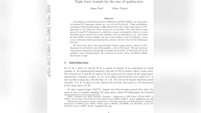 입실론 넷 크기의 최적 하한: 로그 차원의 새로운 경계