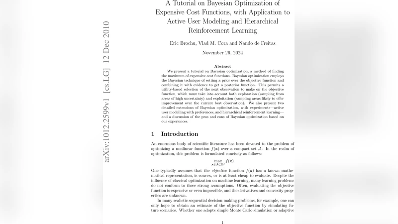 베이지안 최적화와 비용 높은 함수 탐색: 사용자 모델링·계층 강화학습 적용 가이드