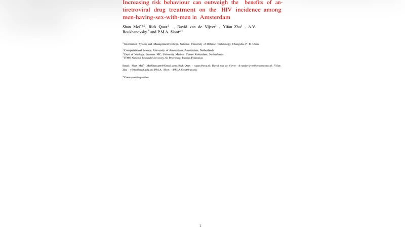 위험 행동 증가가 항레트로바이러스 치료 효과를 무력화한다