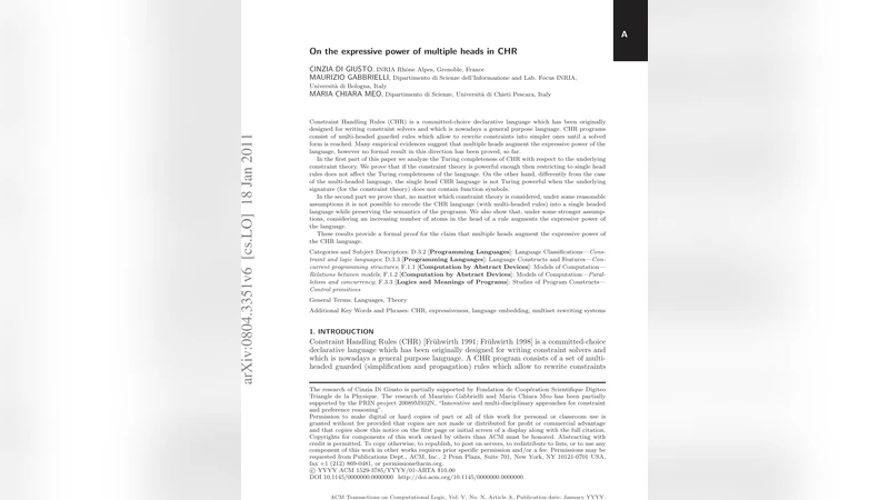 다중 헤드가 CHR의 표현력을 확장한다