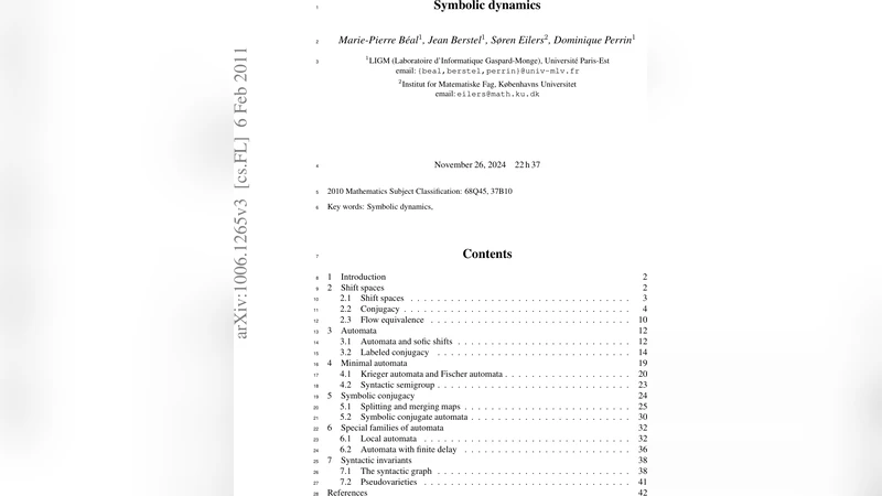 자동화 이론과 상징적 동역학의 교차점