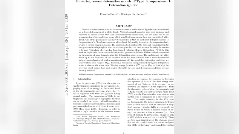 펄스 역방향 폭발 모델 디터전션 점화 조건 연구