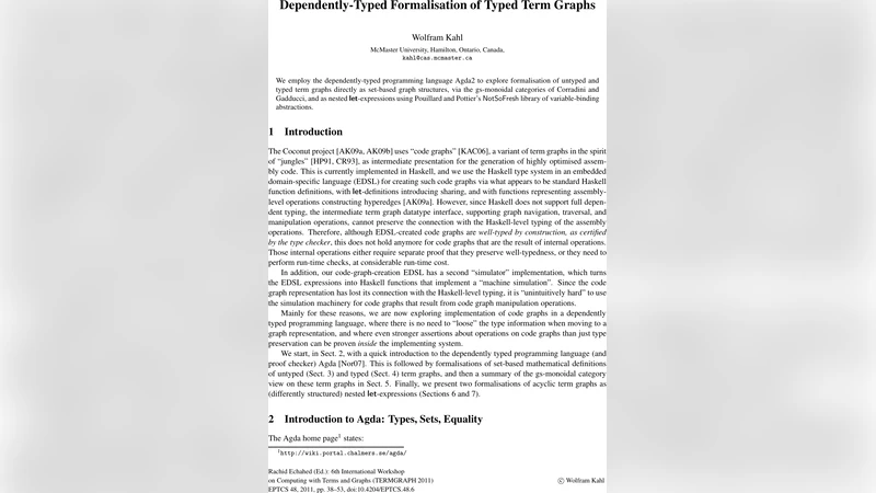 타입이 있는 용어 그래프의 종속형 형식화