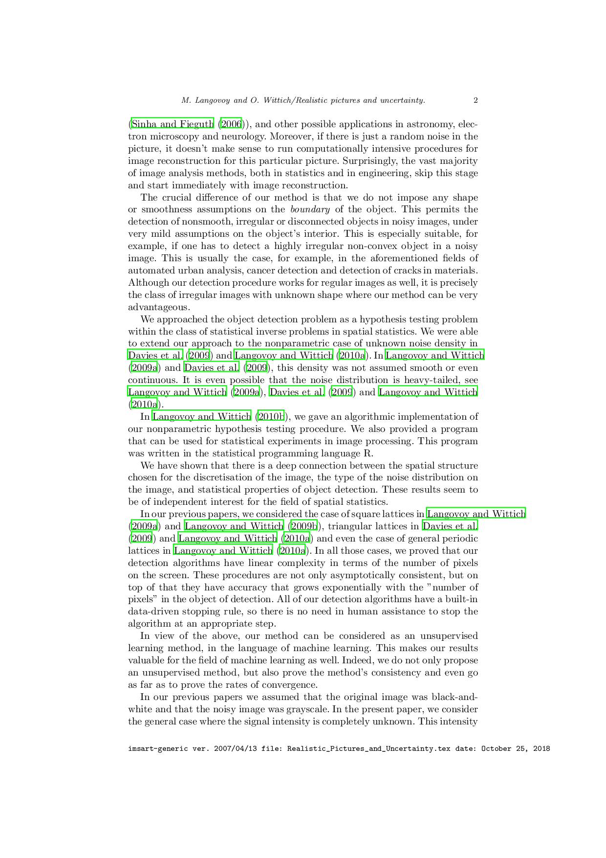 그레이스케일 객체 탐지를 위한 다중 검정과 퍼콜레이션 기반 불확실성 원리