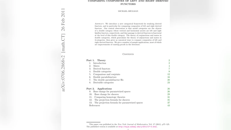 좌우 파생함수 합성 비교를 위한 이중범주적 접근