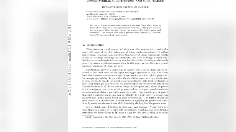 조합 치환과 소픽 타일링