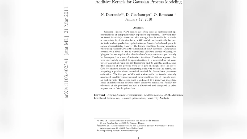 가법 커널을 활용한 가우시안 프로세스 모델링