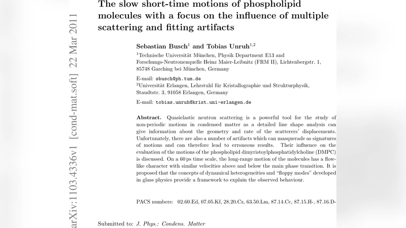 인공적인 스캐터링과 피팅 오류가 초래하는 인지 오류: DMPC 인지동역학 재해석