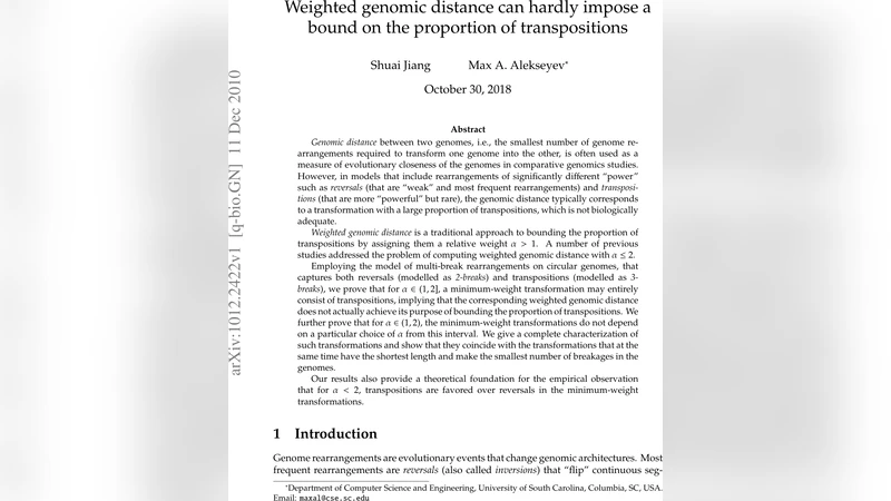 전이와 전위의 가중 거리, 전위 비율을 제한하지 못한다