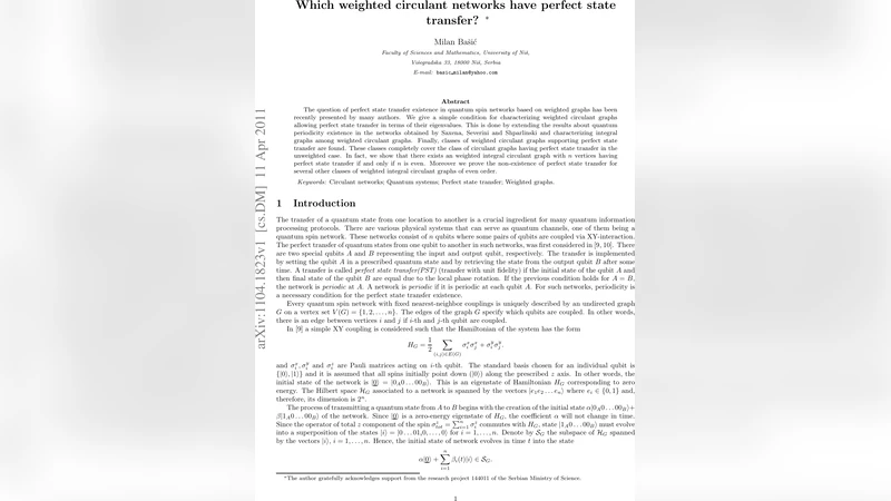 가중 순환 그래프의 완전 상태 전이 조건