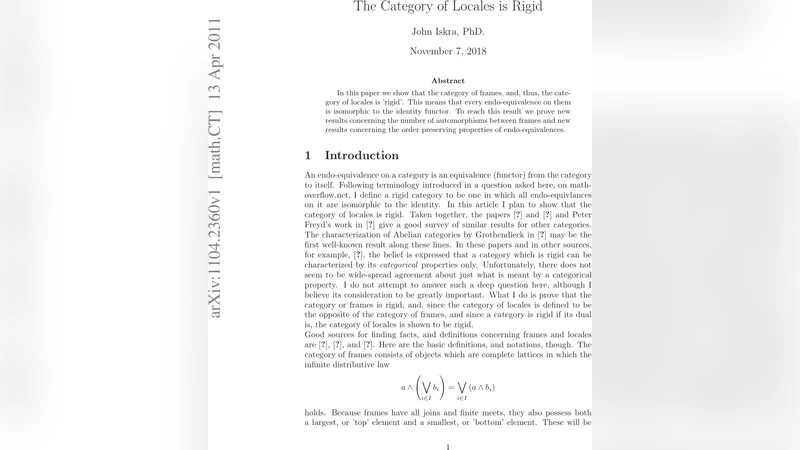 지역 범주의 강직성