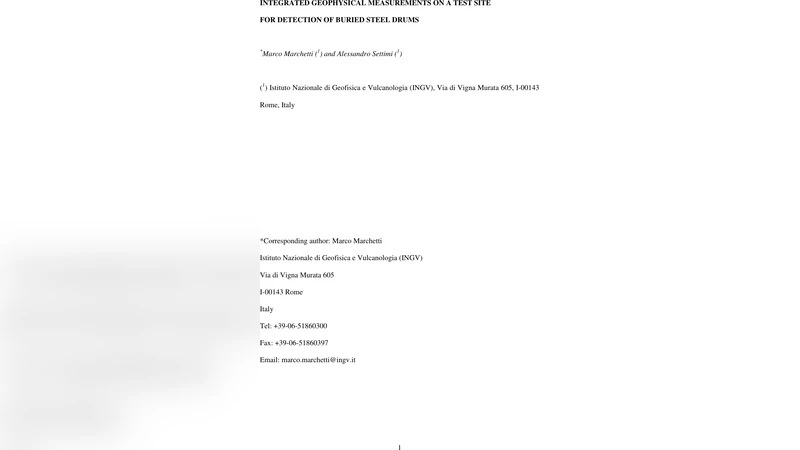 매설 강철통 탐지를 위한 통합 지구물리학 조사