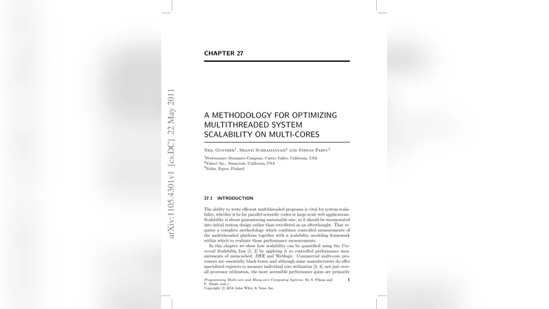 멀티코어 시스템 확장성 최적화 방법론