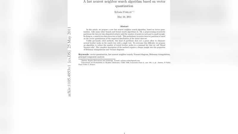 벡터 양자화를 활용한 초고속 최근접 이웃 탐색 알고리즘